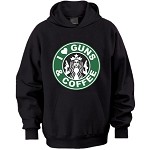 "I Love Guns & Coffee" Hooded Sweatshirt Sizes SM-4XL